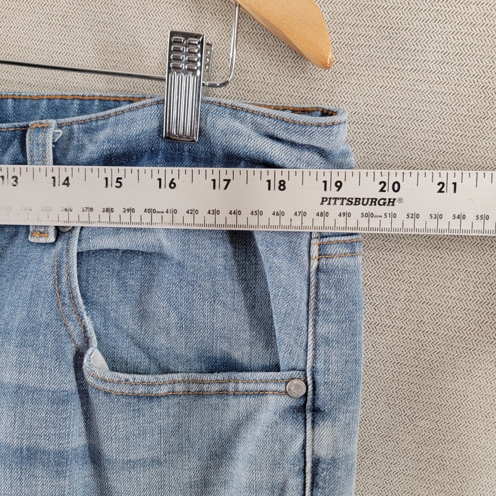 Talbots Everyday Relaxed Jeans Patch Leg Light Wash Womens 16 Boho Ankle - Picture 6 of 9